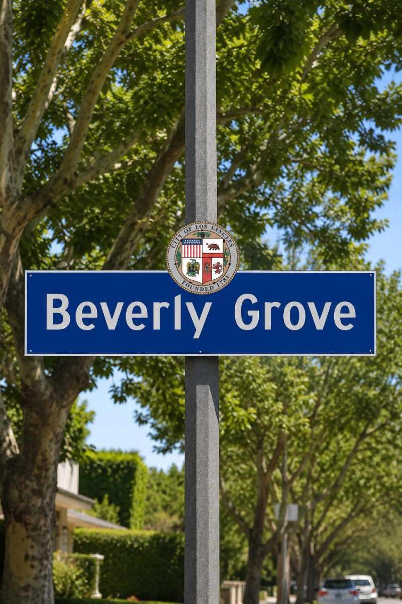 yild guven street sign - Beverly Grove Realtor